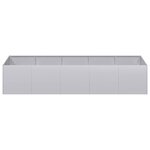 vidaXL Jardinière 200x80x40 cm acier galvanisé