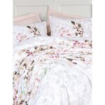 Parure de lit - housse de couette 220 x 240 + 2 taies d'oreiller 60 x 60 coton renforcé - Beige