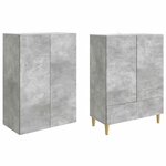 vidaXL Ensemble de Meubles 2 Pièces 66 x 34 5 x 95 cm Bois d'ingénierie