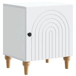 vidaXL Cabinet de chevet 2 Pièces Blanc 43 x 34 5 x 50 cm
