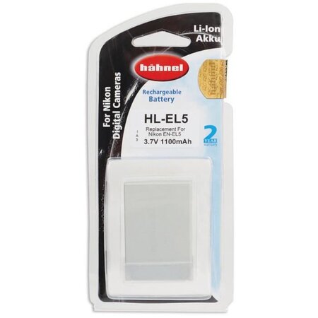 HAHNEL HLEL5 Batterie li-ion conçue pour les appareils photo numériques Nikon utilisant une batterie EN-EL5
