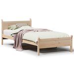 vidaXL Cadre de lit sans matelas 90x190 cm bois de pin massif