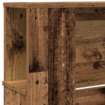 vidaXL Cabinet de Tête de Lit Bois ancien 220 x 18 5 x 102 5 cm