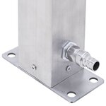 vidaXL Colonne à eau de jardin 100 cm acier inoxydable carré
