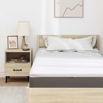 vidaXL Coussins de Matelas Blanc 90 x 190 cm Polyester sans colle