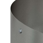vidaXL Pots de jardin 5 Pièces Argent 120 x 120 x 20 cm Acier inoxydable