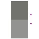 vidaXL Store enrouleur occultant largeur du tissu 100 7 cm polyester