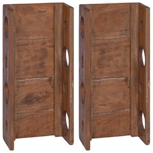 vidaXL Étagère Marron 24 x 13 x 54 cm Bois de Mahogany Massif