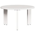 vidaXL Ensemble de tables basses 3 Pièces Blanc 47 5 x 47 5 x 27 cm