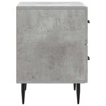 vidaXL Cabinet de chevet avec tiroir Gris béton 43 x 34 5 x 47 5 cm