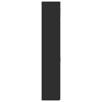 vidaXL Armoire de rangement mince noir 45x42 5x225cm bois d'ingénierie