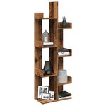 vidaXL Bibliothèque vieux bois 48x25 5x140 cm bois d'ingénierie