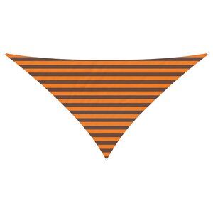 vidaXL Voile d'ombre Orange et marron 2 5 x 2 5 x 3 5 m