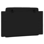 vidaXL Coussin de tête de lit Viana noir et blanc 90 cm similicuir