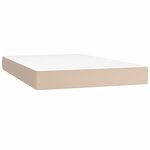 vidaXL Matelas de lit à ressorts ensachés fermeté moyenne Cappuccino 120x200x20 cm