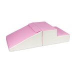 Set de 2 grands blocs en mousse blanc rose pastel