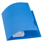 Chemises dossier 2 rabats oxford 24 x 32 cm bleu vif - paquet de 50