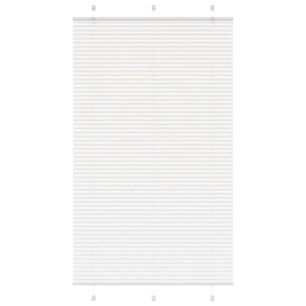 vidaXL Store plissé blanc 120x200cm largeur du tissu 119 4cm polyester