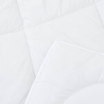 vidaXL Couette Autre avec oreiller 3 Pièces Blanc 240 x 220 cm Microfibre