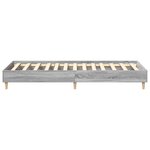 vidaXL Cadre de lit sans matelas sonoma gris 90x190 cm