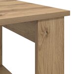 vidaXL Table basse Chêne artisanal 51 x 50 x 50 cm Bois d'ingénierie