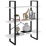 vidaXL Bibliothèque blanc 100x30x105 cm bois d’ingénierie