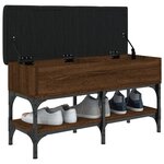 vidaXL Banc à chaussures chêne marron 82x32x45 cm bois d'ingénierie