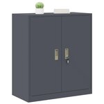 vidaXL Armoire de rangement Anthracite 80 x 40 x 90 cm Acier