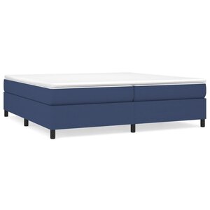 vidaXL Cadre de lit Bleu 200x200 cm Tissu