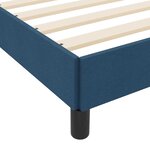 vidaXL Lit à ressorts avec matelas Bleu 140 x 190 cm tissu