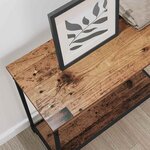 vidaXL Table console Bois ancien 75 x 30.5 x 75 cm Bois d'ingénierie