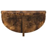 vidaXL Étagère Murale Chêne fumé 38 x 19 x 19 cm Bois d'ingénierie