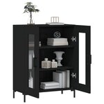 vidaXL Buffet noir 69 5x34x90 cm bois d'ingénierie
