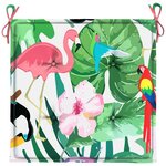 vidaXL Coussins de chaise de jardin lot de 2 multicolore 50x50x3 cm