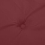 vidaXL Coussins de chaise dossier haut lot de 2 rouge bordeaux mélangé