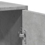 vidaXL Armoire lavabo de salle de bain gris béton 60x33x60 cm