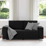 vidaXL Canapé Noir 180 x 78 x 84 cm tissu