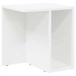 vidaXL Table d'appoint 2 Pièces Blanc 37 x 32 x 40 cm Bois d'ingénierie