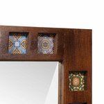 vidaXL Miroir de salle de bain avec stockage Noyer 50 x 70 x 2 5 cm