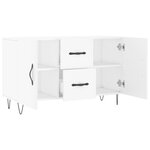 vidaXL Buffet blanc 100x36x60 cm bois d'ingénierie
