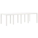 vidaXL Ensemble de salle à manger pour jardin 9 Pièces Gris clair