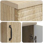 vidaXL Bureau Chêne Sonoma 142 5 x 50 x 75 cm Bois d'ingénierie