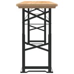 vidaXL Table à bière pliable 170x50x75/105 cm bois massif de sapin