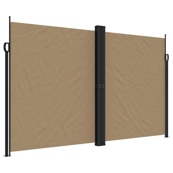 vidaXL Auvent latéral rétractable taupe 200x1000 cm