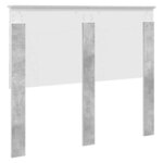 vidaXL Tête de lit Gris béton 120 cm Bois d'ingénierie