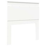 vidaXL Tête de lit avec tête de lit Blanc 80 cm Bois d'ingénierie