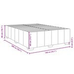 vidaXL Sommier à lattes de lit avec matelas Marron foncé 140x200 cm