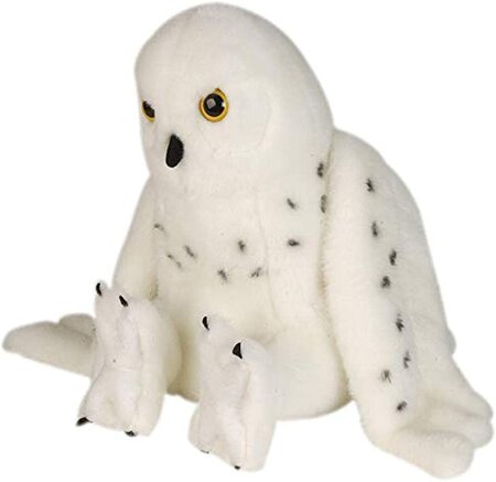 Peluche Harfang Des Neiges De 30 Cm Blanc