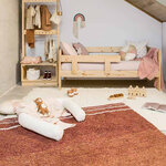 Tapis coton réversible - marron et beige - 120 x 160 cm