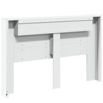 vidaXL Armoire tête de lit avec LED blanc 160x16 5x103 5 cm